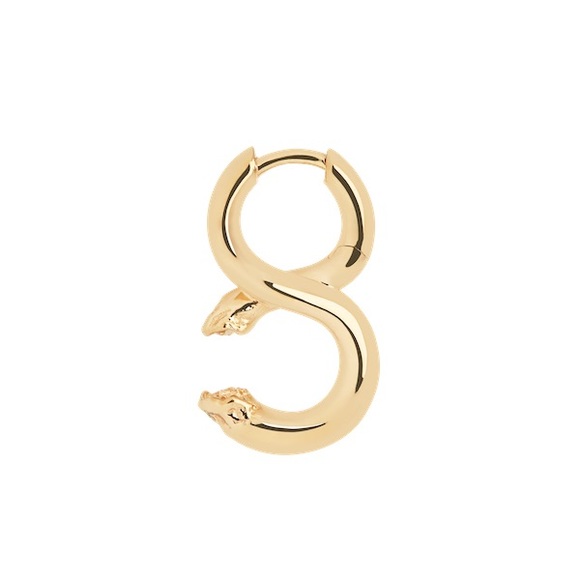 MARIA BLACK Gold Tula Broken Infinity Hoop Earring - Picture 3 of 16